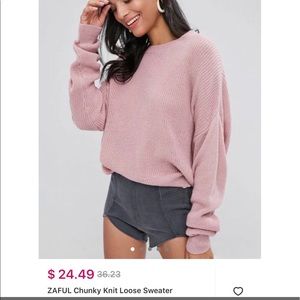 Pink sweater